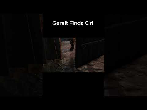 The moment geralt found ciri #gamingcummunityclick