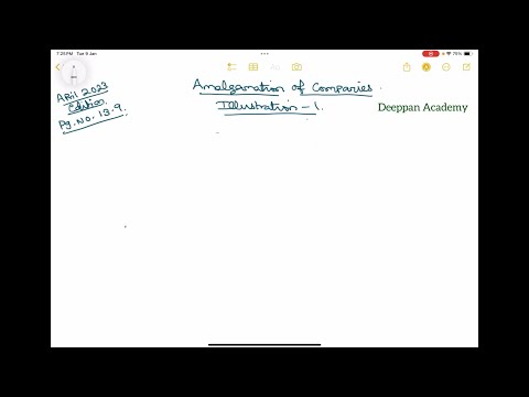 Amalgamation of Companies - CA Intermediate - Illustration 1