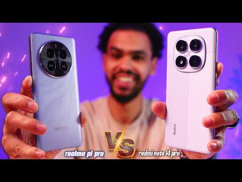 اقوي مقارنة بين موبايلات من شاومي وريلمي🔥🔥 realme p1 pro vs redmi note 14 pro