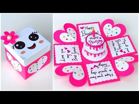 DIY Surprise Birthday greeting card 2023 / Handmade birthday gift box