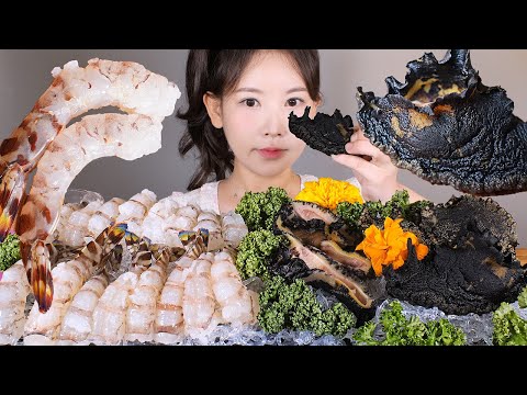 천국과 지옥..?🦐🐌 군소, 보리새우(오도리)회 먹방 sea snail & raw kuruma shrimp [eating show] mukbang korean food