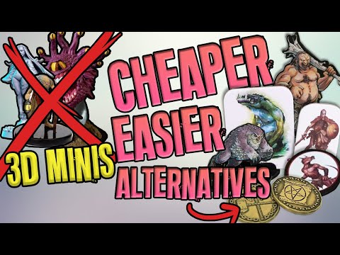 Cheaper & Easier than 3D Miniatures (for TTRPGs)