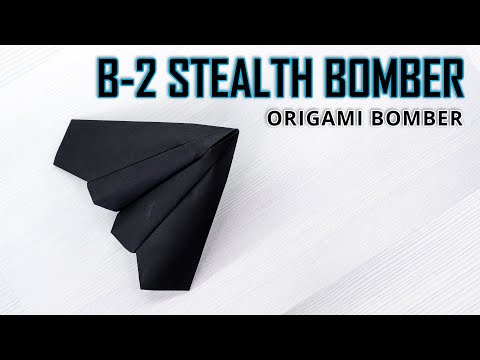 B-2 Spirit Stealth Bomber - Craft an Stylish Masterpiece from a Single Sheet of Paper!