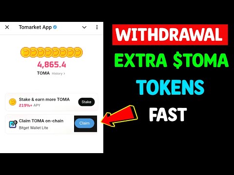 Tomarket Extra Toma Tokens Withdrawal | Claim TOMA on-chain Bitget Wallet Lite | Tomarket Update