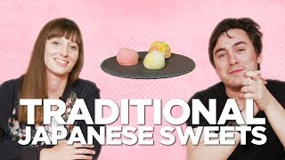 Taste Testing Japanese Traditional Sweets with Abroad in Japan