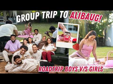 RoadTrip with FAMILY + TEAM to ALIBAUG! Crazy Masti - Boys v/s Girls! #HustleWSar