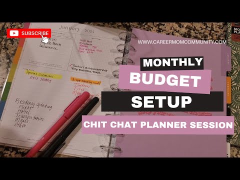 Monthly Budget Setup| How I manage my paychecks and pay bills