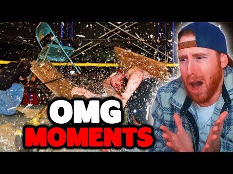 CAGE OF DEATH!!! OMG MOMENTS - CRAZIEST Pro Wrestling Moves 9