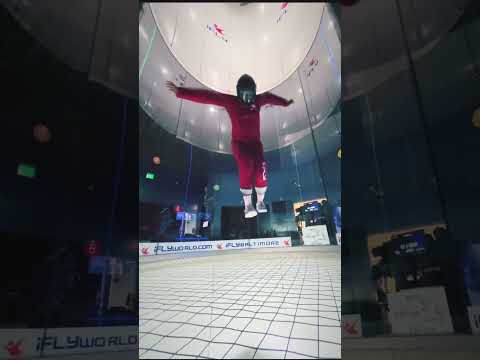 The Moonwalk in a Wind Tunnel: iFLY Baltimore Indoor Skydiving #shorts