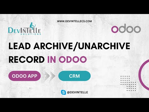 How to Lead/Opportunity Archive/Unarchive Record in Odoo | Odoo Lead Archive Option