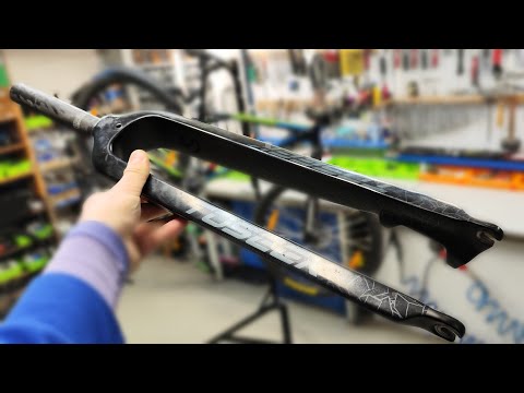 How to replace your mountain bike fork. Сarbon bike fork