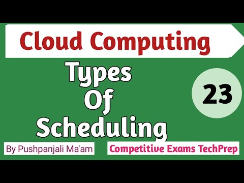 Lec - 7.2 Types of Scheduling in Cloud Computing in Hindi