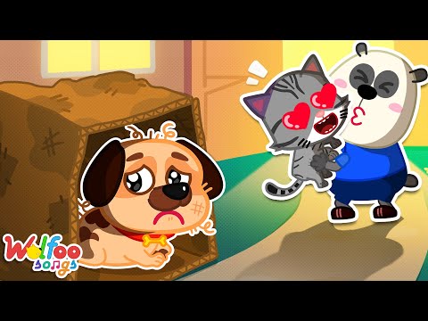 Don't be Jealous, Puppy! - Dog vs Cat Songs | Kids Songs & Nursery Rhymes @WolfooFamilySongs