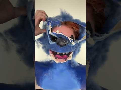 Cursed STITCH inspired makeup removal! ASMR 😱 horror movie stitch