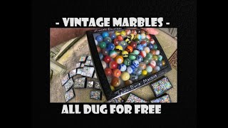 Town Dump Archaeology - Vintage Marbles - Toys - Bottle Digging - Squirrel Drinking Coca-Cola -