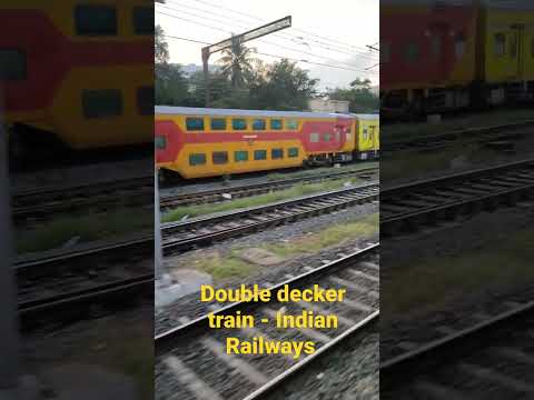 Double decker train (Chennai to Bengaluru) spotted at Chennai.