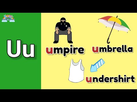 Letter Uu and its Sound | Learn to Write the Letter Uu | Words Beginning with the Letter Uu