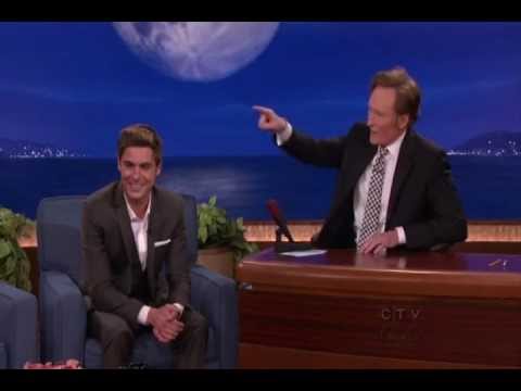 Zac Efron, @TheRealLaBamba and #Conan sing a Beach Boys song