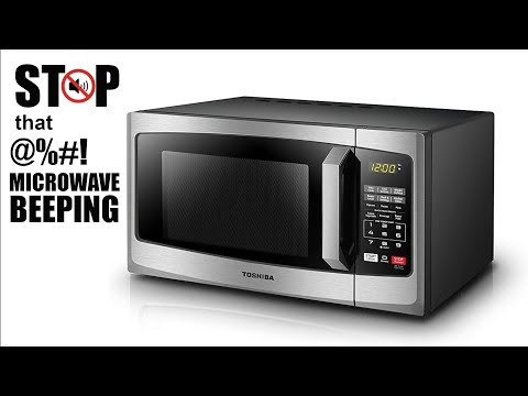 Turn off the microwave beeping sound