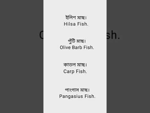 Name of Fish#english #মাছের_ভিডিও