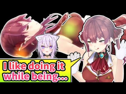 Marine Likes Doing It While Being **** ********* [ENG SUB] Hololive Nekomata Okayu