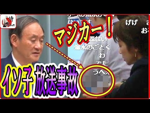 菅官房長官vs望月衣塑子🔴【記者会見】放送事故！再びイソコの所持品が映り込み情報源があらわにｗｗ　東京新聞 望月イソコ記者 2018年4月10日-侍New