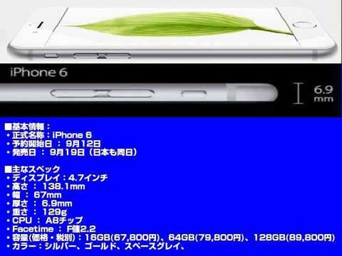 【30秒でわかる「iPhone 6」】の基本スペックまとめ！！