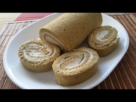 HOW TO MAKE MATCHA GREEN TEA SWISS ROLL