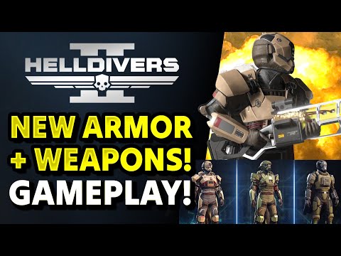 Helldivers 2 - New Weapons and Armor Gameplay! Warbond Cutting Edge Trailer!