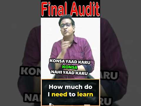 How many hours do I need to learn | Siddharth Agarwal Audit