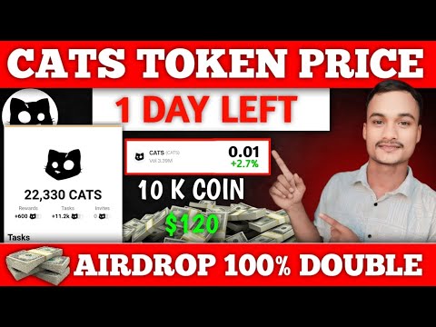 CATS AIRDROP से कितना पैसा मिलेगा ? | Cats Token Price Prediction  | Cats Airdrop listening date