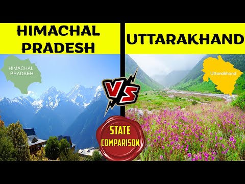 Himachal Pradesh VS Uttarakhand State comparison in Hindi | Best State of 2024?