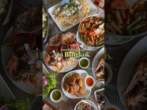 Everything I ate in Bangkok, Thailand - part 1 #bangkok #bangkokfood