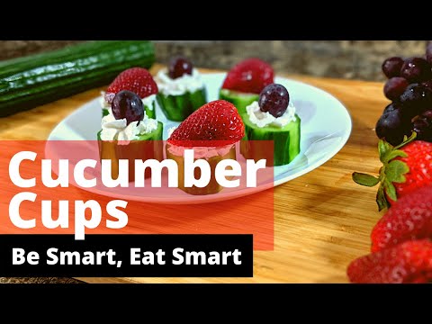 Cucumber Cups | Daycare Healthy Finger Snacks | 1Minute Food Craft Ideas for Kids