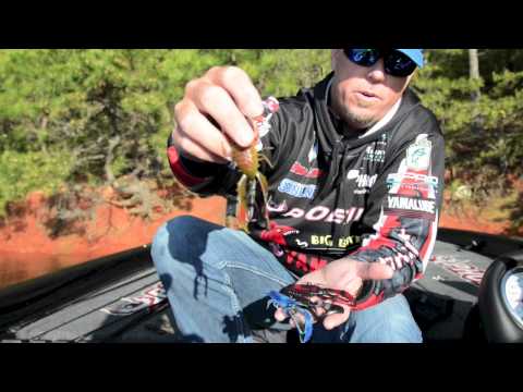 TackleTour Video - Pro Angler Russ Lane Unveils the Big Bite Baits Real Deal Craw fishing lure