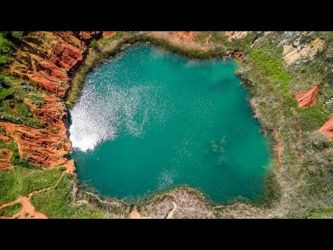 Otranto in Puglia, Italy - Colorful Bauxite Quarry