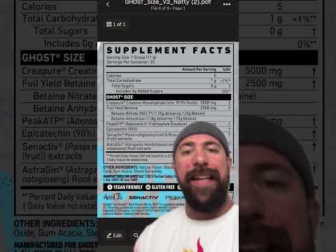 GHOST SIZE V3 is Here! (Ghost's Creatine) What's Inside?