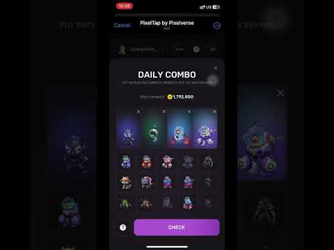 Pixeltap daily combo