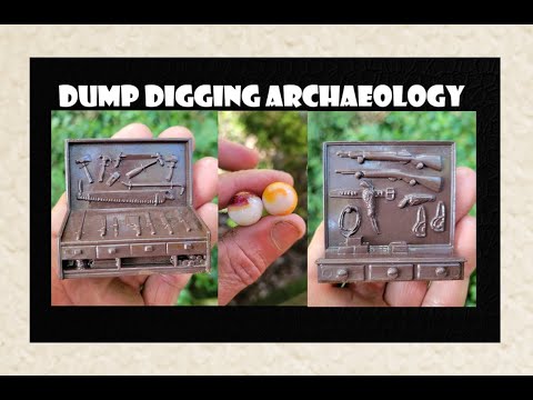 Toy Digging Archaeology - Vintage Marbles - Marx Toys - Bottle Digging - Ohio Valley Treasure Hunt -