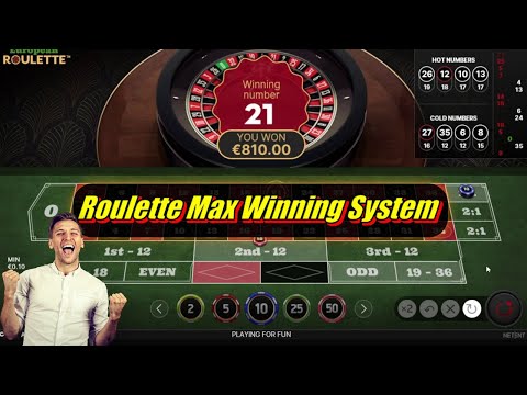 Roulette Max Winning System | Roulette Strategy to Win 🏆