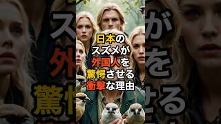 「日本のスズメはヤバい」日本のスズメが外国人を驚愕させる衝撃な理由 #雑学 #海外の反応 #shorts