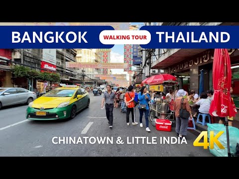 BANGKOK THAILAND TODAY 🇹🇭 Walking tour in Chinatown & Little India Phahurat 4k