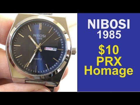 NIBOSI PRX Quartz Homage Watch Unboxing and Review NI2658 2658