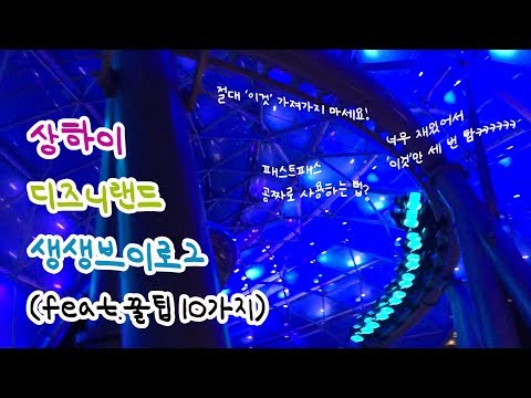 [중국Vlog] 🎡상하이 디즈니랜드🎢 정복! 꿀팁 열가지 대방출!  (더보기란 참고)