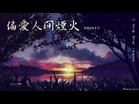 胡夏&張紫寧 - 偏愛人間煙火「心 空了格 調了色 一彎新月落。」[ High Quality Lyrics ][ Chinese Style ] 古裝劇《長相思》片尾曲