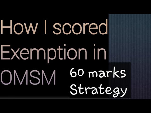 How to score exemption in operation management & strategic management