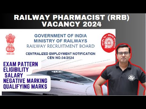 RRB pharmacist vacancy, Railway Pharmacist vacancy, Govt Pharmacist Vacancy