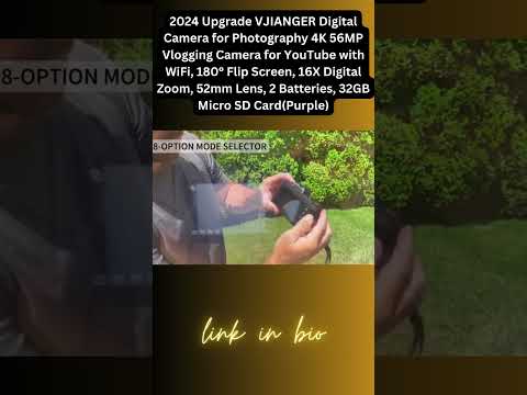 2024 Upgrade VJIANGER Digital Camera for Photography 4K 56MP Vlogging Camera for YouTube #shorts