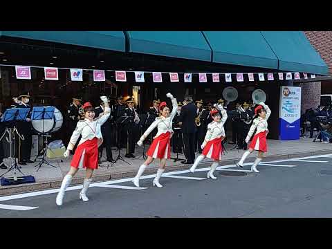 長崎県警察音楽隊　長崎県下一周駅伝前に躍動♫心躍る　令和6年1月26日