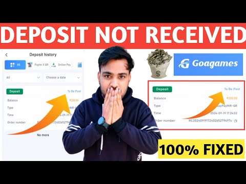 Goa Game Deposit not received | Goa games deposit problem | Goa game me deposit kaise kare